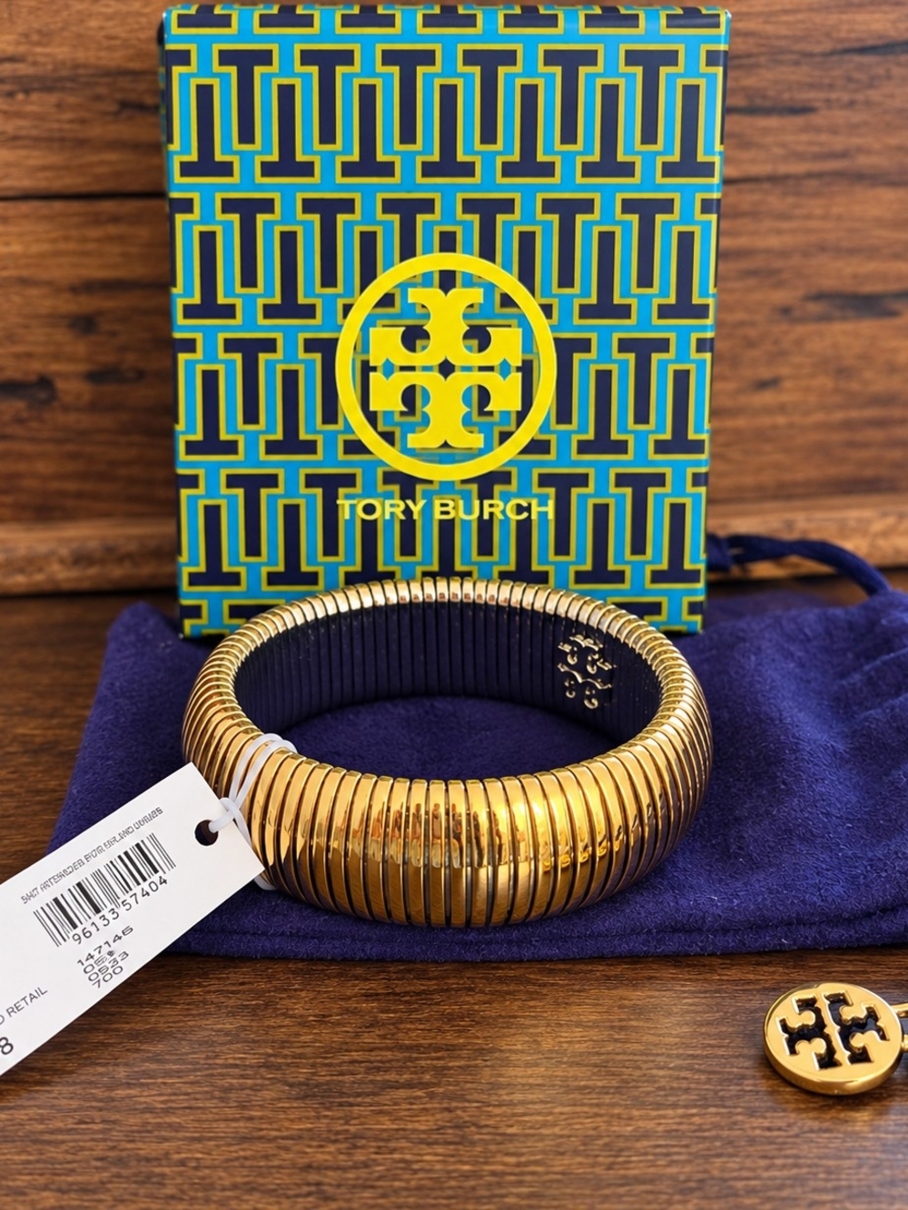 Tory Burch Snake Chain Bracelet – Gold – NWT